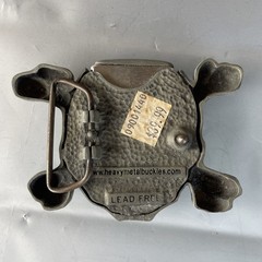 Skull Buckle 3in Tall 2.5in Wide Metal