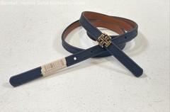 Tory Burch Reversible Logo Belt in Black & Classic Tan-Waist-26-30&Prime;-Sz S
