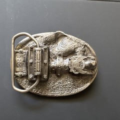 Bergamot Brass Works Tennis Oval Belt Buckle Silver Tone Metal 1.5in #1095
