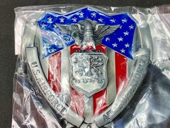 Us Air Force Corps Logo Sealed Belt Buckle Air Superiority Usa Flag Colors