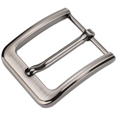 1.5 Inches (38-40 mm) Belt Buckle Single Prong Square Replacement Grey07