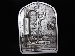PC07120 *NOS* 2003 **ALICE IN WONDERLAND** FANTASY ARTWORK BERGAMOT BELT BUCKLE