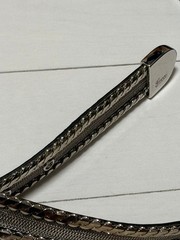 GUCCI Pre-Owned Silver Thin Leather Belt