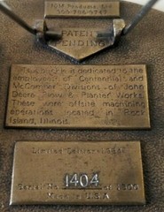 Belt Buckle Limited Edition 1984 plow & Planters Works Centennial Divn