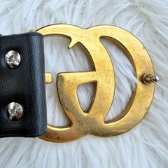 GUCCI Pre-Owned Belt Interlocking Gg Big Logo Black