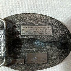 1983 Lewis Co Washington Rodeo Fred Oldfield Design Ltd Ed Belt Buckle 94/1000