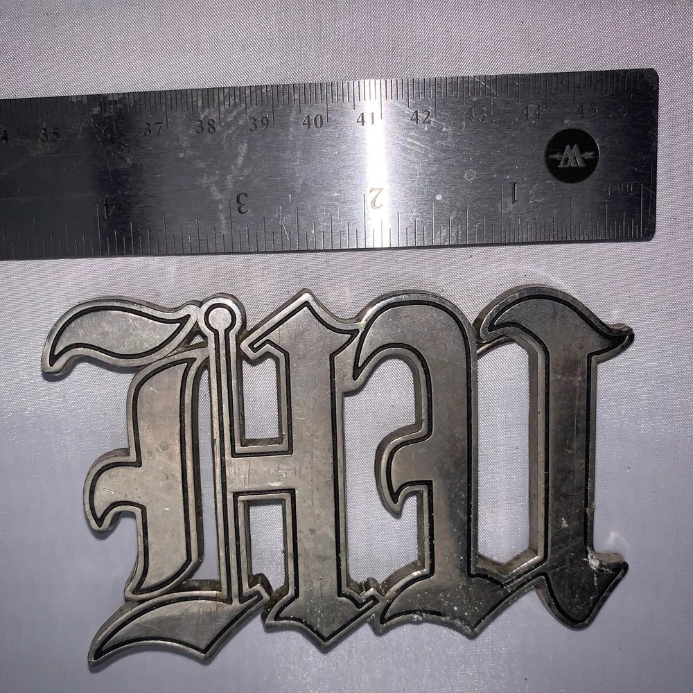 HUx Soldier Band Music Belt Buckle EUC