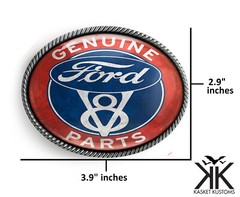 V8 Motor Belt Buckle – Vintage Car Sign Handmade Mens Gift – 721