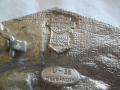 Vintage Harley-Davidson HD 2 Eagles Bar & Shield Belt Buckle Harmony Design USA