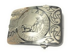 MEXICAN CHARRO WESTERN BELT BUCKLE. HEBILLA CHARRA COLEADERO CHARRO GEAR