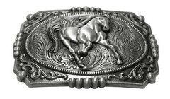 Moranse Religion Cross Cowboy Kneeling Prayer And Horse Design Belt Buckles
