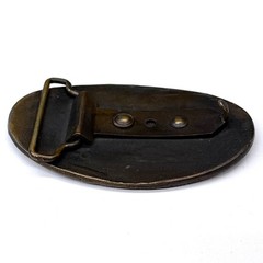 Vintage Coca-Cola Belt Buckle Brass/Bronze Tone Oval 5 Cents At Fountains Mens