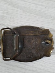 BASS ANGLER&rsquo;S SPORTSMAN SOCIETY BELT BUCKLE VTG