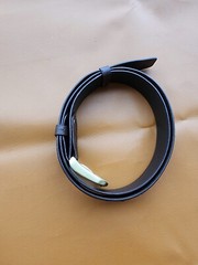 3.8CM Brown 100% Genuine Body Ostrich Leather Skin Men Belt Buckle- Handmade