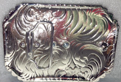 Western BULL Riding Gold & Silver Engraved Cowboy Belt Buckle HEBILLA VAQUERA NW