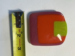 Neon Multicolored Retro Vibe Rectangular Belt Buckle