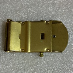 Gold Tone Flip Top Metal Belt Buckle Silver Deer Design Men&rsquo;s 1.5 in Fit