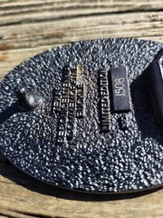 Vintage TL&B Brass Texas Sesquicentennial 1836-1986 Metal Belt Numbered 1508