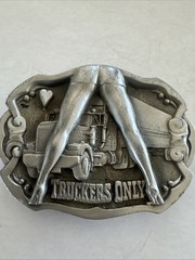 1992 TRUCKERS ONLY DRAGON-TANSIDE ENGLAND-DD132 BELT BUCKLE