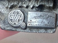 1987 Siskiyou Buckle Co Belt Buckle Machinist R-50 Williams Oregon USA