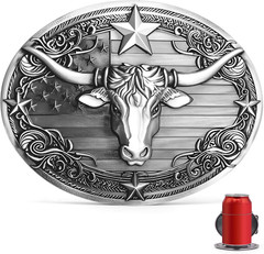 Western Belt Buckle Men: Big Belt Buckles Beer Holder Man| Western Cowboy Large