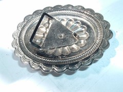 Turquoise Stone Silver Western Southwest Unisex Belt Buckle