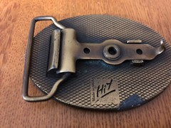 Vintage 2000 A Passmore & Sons Top Hand Brass Belt Buckle HIT USA Advertising
