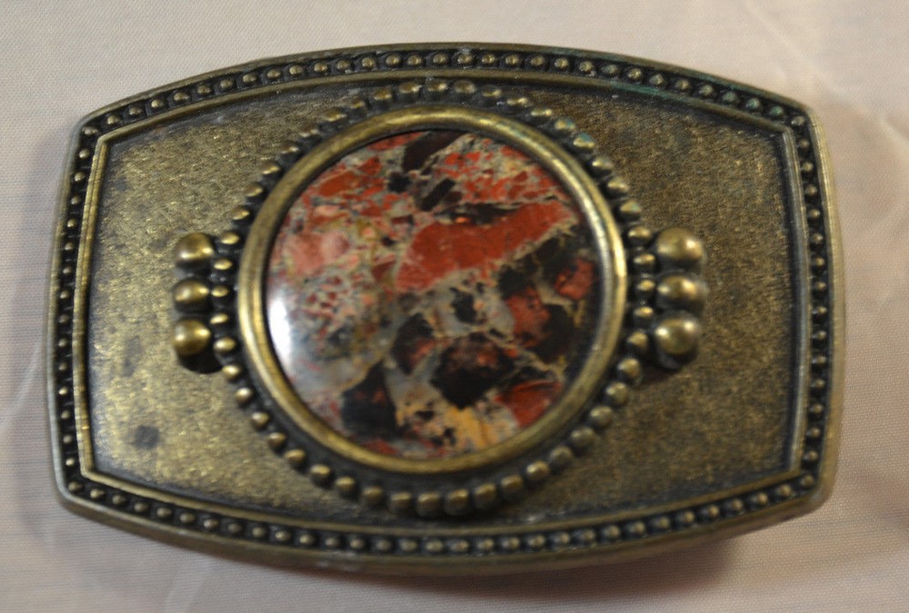 Stone Medallion Belt Buckle IN 681