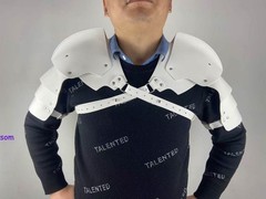 Battle Knight Armor Pauldrons Cape Belt PU Chest Harness Shoulder Guards Gift
