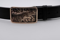 Little Cottonwood Canyon Topographic Belt Buckle | Hand Poured Bronze | 3D Map