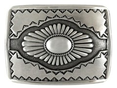 WESTERN COWBOY BUCKLE SOUTHWESTERN ANTIQUE ENGRAVED TROPHY BELT BUCKLE