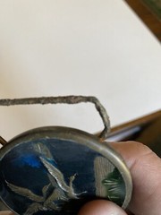 Belt Buckle Vintage 1976 Indiana Metal Craft Ducks Flying Round