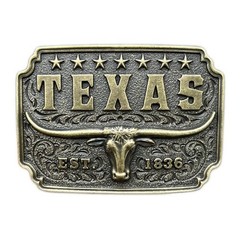 TEXAS EST.1836 Western Belt Buckle Cowboy USA Men & Women Outdoor Rodeo Wear