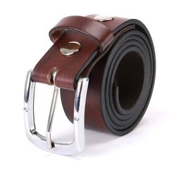 Milwaukee Leather MP7118 Men&rsquo;s Brown Premium Leather 1.5 Inch Wide Belt