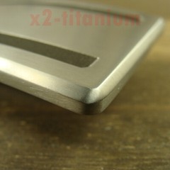 Titanium anti-allergy rectangle plate Belt Buckles for 1.5&Prime; or 1.3&Prime; belt XZ499