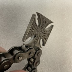 West Coast Choppers Chain Belt Buckle Bottle Opener VGC Metal Biker Style