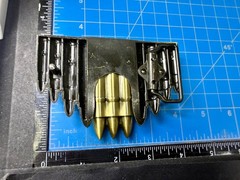 Bullet Rifle Rounds Skull Crossbones Lighter (Not Working) Large Belt Buckle