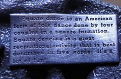 Belt Buckle – Square Dancing Couple Flanked by Musical Instruments – Siskiyou Bu