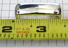 Solid Brass Belt Buckle Loop – Silver Colored Finish – New – Fits 1.1875&Prime;w Belt