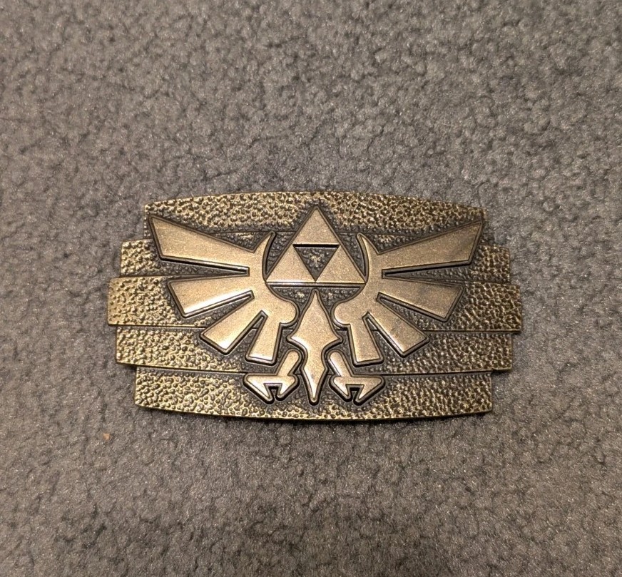 The Legend Of Zelda Twilight Princess Triforce Belt Buckle Official Nintendo