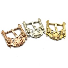 36mm Gun Design Buckle Western Exclusive Leather Belt Buckle For Cowboy