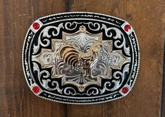 Mexican Rooster Chicken Charro Cowboy Belt Buckle Hebilla Vaquera Made In Mexico
