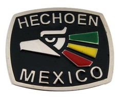 Hecho en Mexico Belt Buckle New Mexican Men Women Eagle Western Rodeo Cowboy