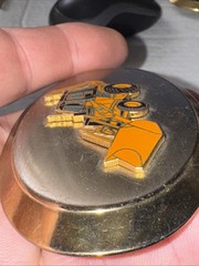 Vintage Case Loader Backhoe Construction Tractor Belt Buckle Gold