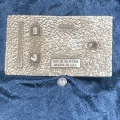 Indiana Metal Craft Solid Pewter American Flag Belt Buckle PBA201 Made in USA