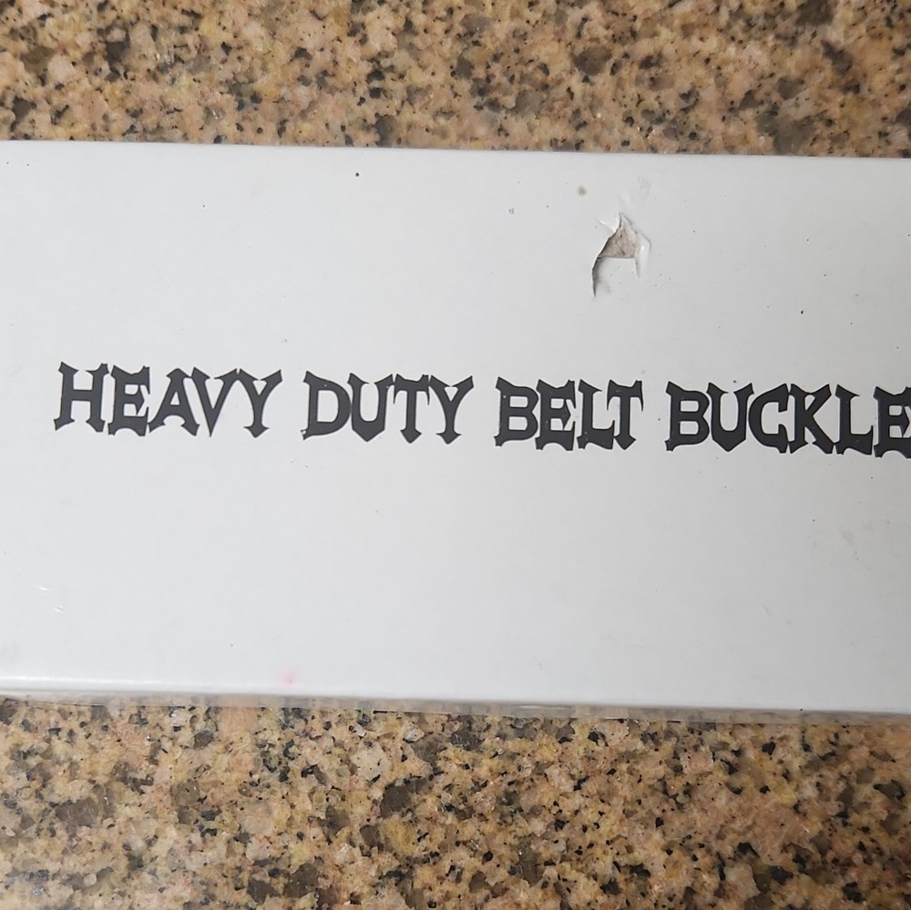 Heavy Duty Silver Metal Knuckle Belt Buckle Punk Shiny Fits 2 in Belt