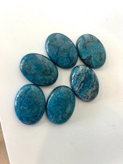 Large Blue Stone Western Belt Buckle Silver Cowboy Concho Turquoise 1.5&Prime; Strap