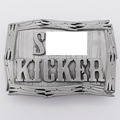 $#!t Kicker Joke Dude Humor Novelty Curse Punk Rebel Pewter Belt Buckle
