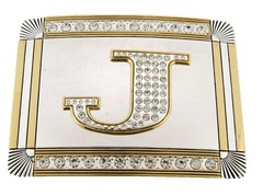 Initial Letter New Men Women A B C D G J R S T Western Cowboy Bling Belt Buckles