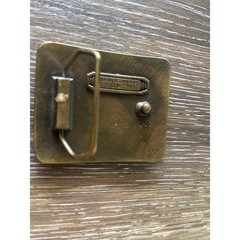 Jumping Running Deer Brass Metal Belt Buckle Indiana Metal Craft 1977 VINTAGE